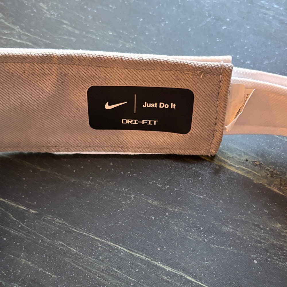 Nike White Visor with Red Emblem - Picture 2 of 4